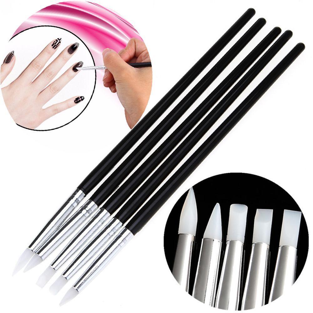 Modelling Wood Handle Craft Carving Nail Art Silicone Pen Clay Shaper Sculpting Pottery Tool