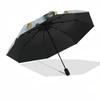 1pc Nautical Decor with Anchor, Shells, and Coral Umbrella with Plastic Handle,Suitable for All Seasons Home Travel Outdoor UmbrellaDD1403