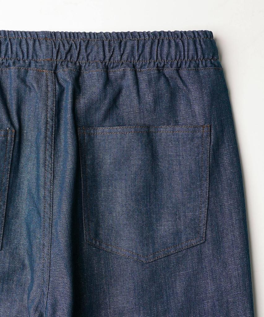 JEMUT World Summer Non-Faded Elastic Denim Pants Indigo Kjlp2631