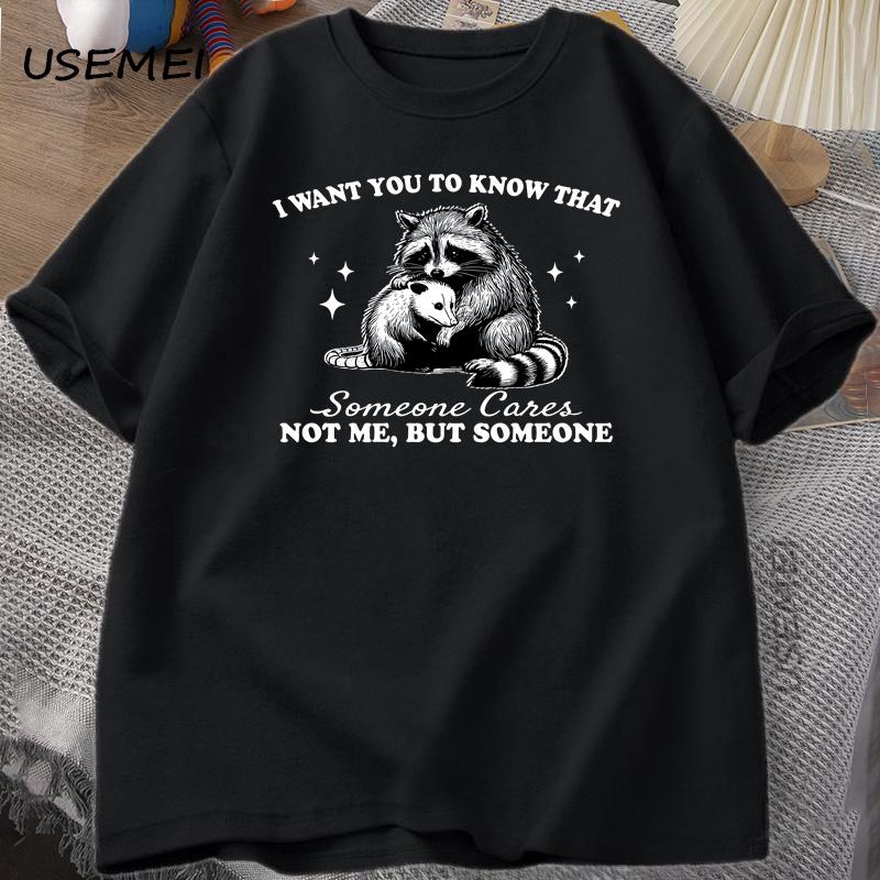 

Humorous Raccoon T-shirt Harajuku Animal Lovers Casual Wear T Shirt Men Women Breathable Tops Fashion Tshirt Tee Man Clothing... 5XL різнокольоровий