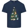Cat Christmas Tree Unisexs Light Cotton TShirt