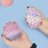 7CM Large Size Hand Squeezed Tri Color Flour Grape Tennis Ball Decompression Toy TPR Sticky Slow Rebound Adult Pressure Ball