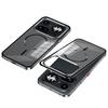 Coque Pour Nothing Phone 4A Pro Phone 4A Alliage d'Aluminium Cadre Métallique Pare-chocs Acrylique Givré Cover de Recharge Sans Fil Magsafe