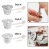 Coffee Filters Cup, Refillable Capsule Set and Brush Spoon, Reusable Pod for
