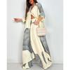 Set Elegante Primavera Estate Moda Stampata Camicia Lunga Pantaloni a Gamba Larga Completo Casual Lento Oversize Set Donna
