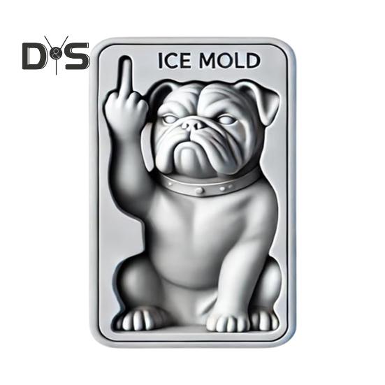 

1/2 шт. забавная форма для льда в виде среднего пальца в форме 3D утки-бульдога, многоразовая силиконовая форма для кубиков льда, не содержащая бисфенол-А, устойчивая к воздействию тепла и холода