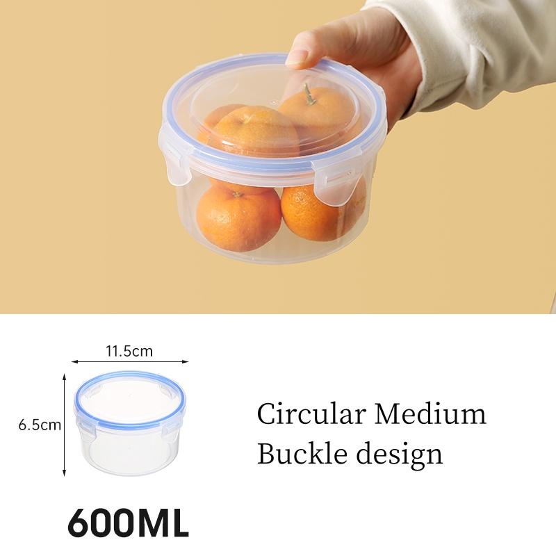 Food Storage Lids/Airtight Containers Bento Lunch Boxes Plastic Refrigerator Food Fresh Keeping Clear Airtight Food Container