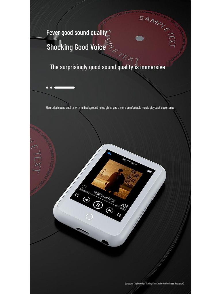 Wireless Bluetooth MP3/MP4 Player with Touch Screen, Card Slot, MP5, Loudspeaker, E-Book Reader, Long Battery Life