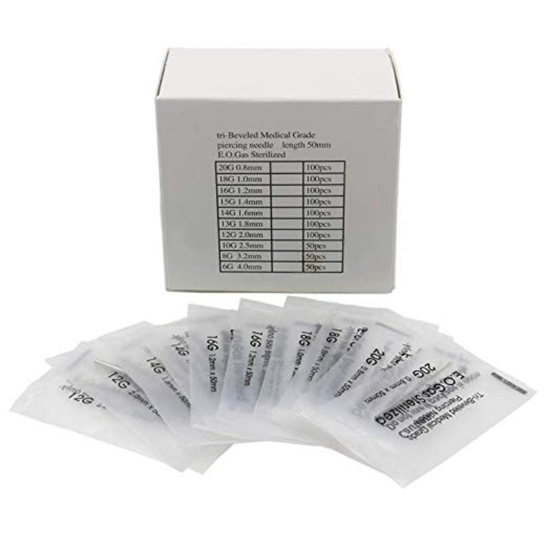 Individually Packaged Piercing Needles - Sizes 12G To 20G
