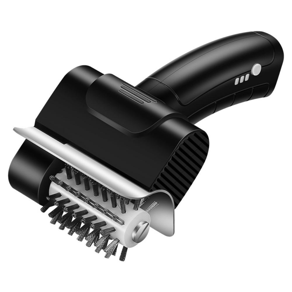 Detachable Electric Grill Brush Efficient Roller Grill Cleaner Brush Grill Cleaning Brush  Backyard чёрный