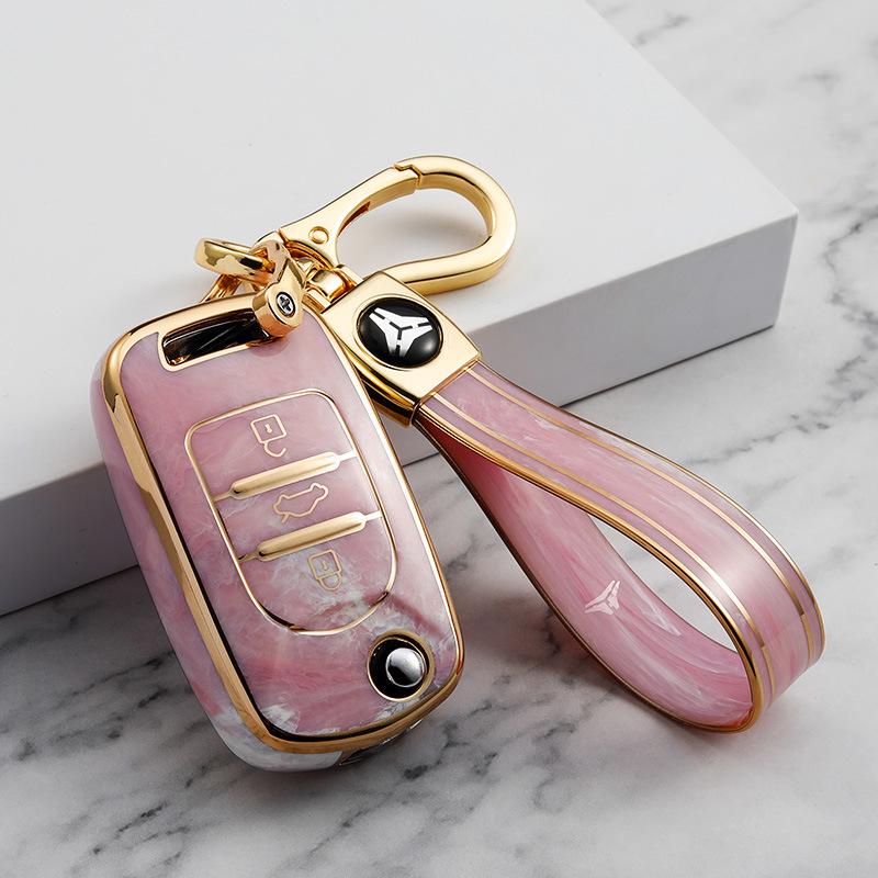 Baojun Autoschlüssel-Tasche für Modelle 510, E200, 530, 730, 560, 310W, 360 - Faltbarer Fernbedienungshalter