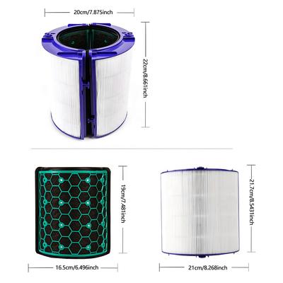 Filtre de remplacement TP04 pour Dyson HP04 TP04 DP04 TP05 DP05 Purifi-cateur d'air Scellé Deux étages 360° Pur