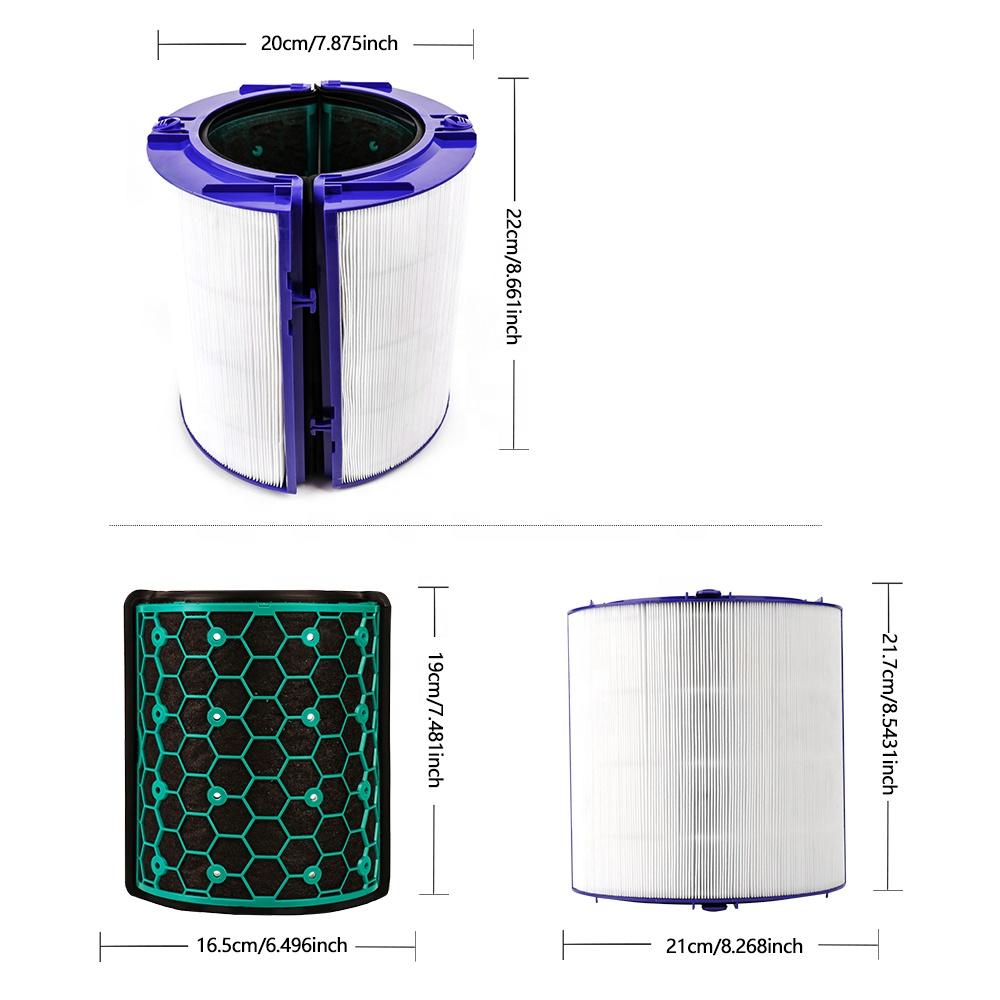

TP04 Replacement Filter for Dyson HP04 TP04 DP04 TP05 DP05 Air Purifi-er Sealed Two Stage 360° Pure United States