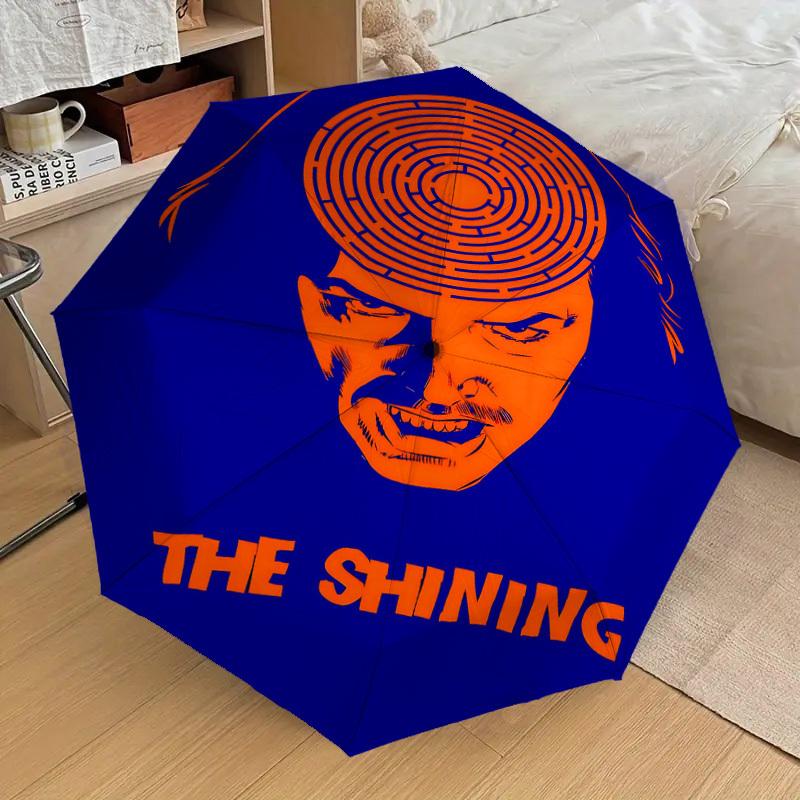 1 Stück Der Shining Regenschirm - 8 Speichen verstärkt, Automatisches Öffnen, Leicht & Langlebig, Niedliches Modeaccessoire für Draußen, D2652