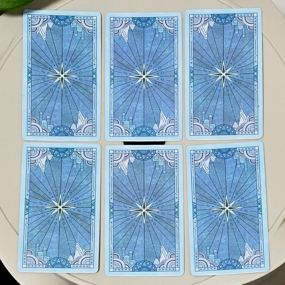 Broken Mirror Tarot Deck: 78 Cards Waite-Smith System, Unique Geometric Art for Beginners & Pros 10.3x6cm Travel Size
