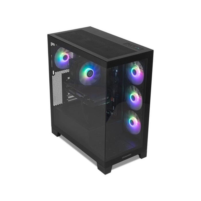Nox Hummer Glock Argb Mid-tower Atx Tempered Glass Usb-c Black