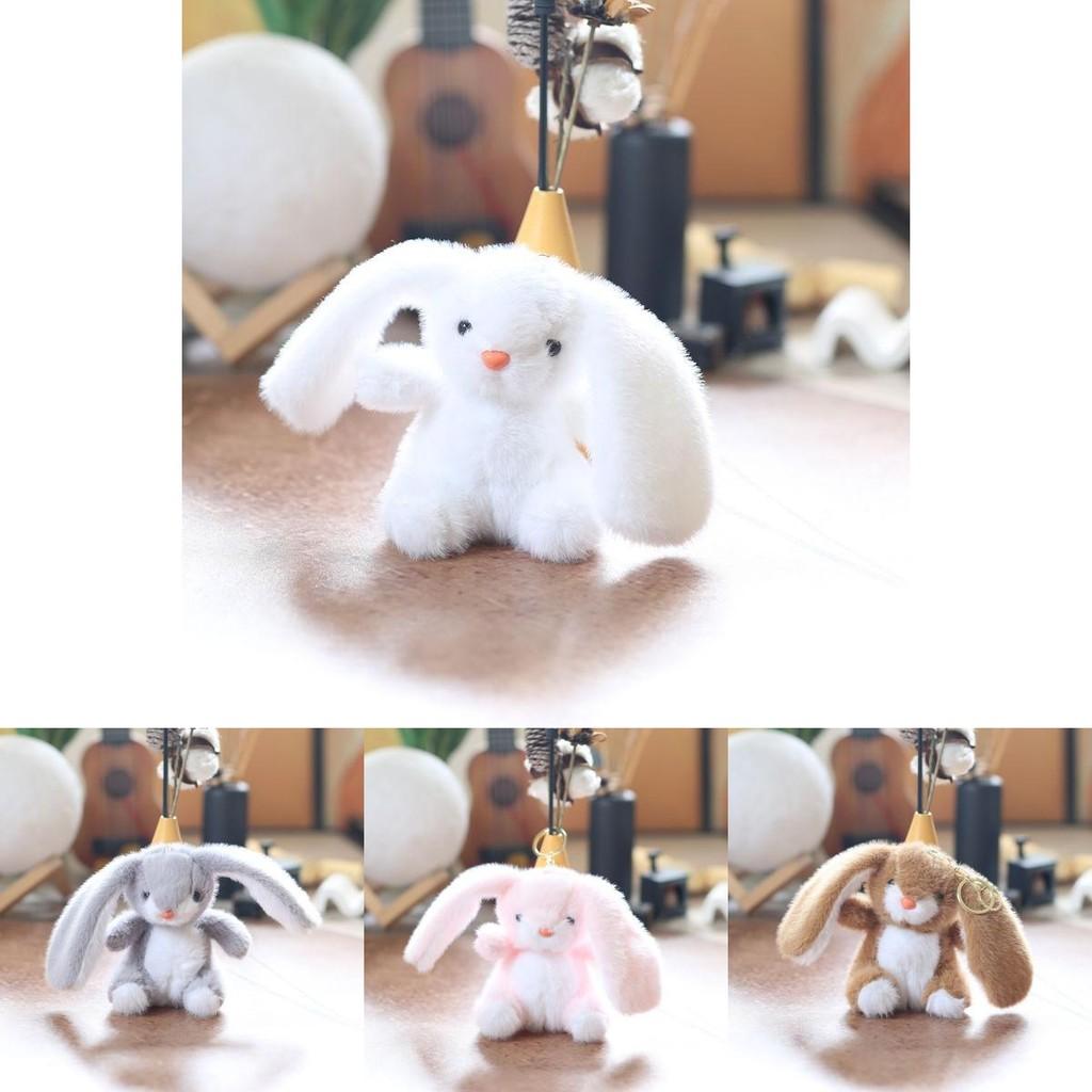 Rabbit Plush Cute Toy Keychain Pp Cotton Stuffed Bag Decor Gift For Kids Girls