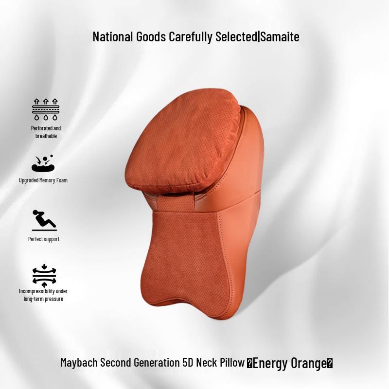 Maybach Second-Gen Car Headrest & Lumbar Pillow for Tesla & Xiaomi
