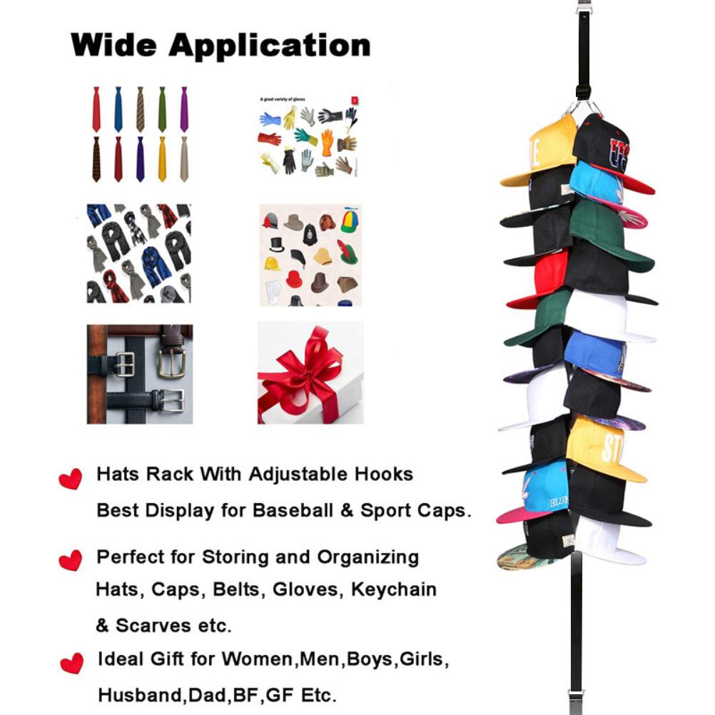 Hängeorganizer für den Schrank 20 Baseball-Ständer Hut-Organizer Halter Ständer Hutaufbewahrungsorganizer für Baseballkappen Mützen Sport