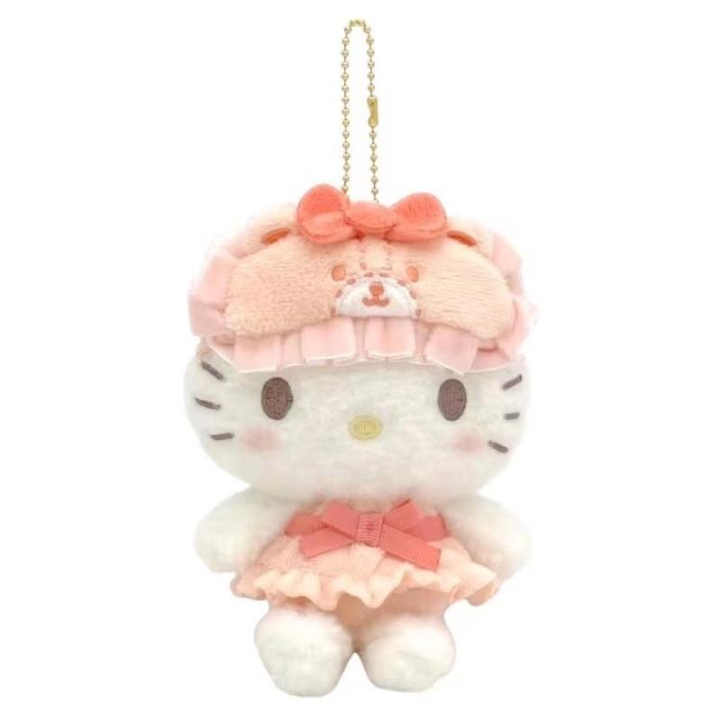 Cute Japanese Style Sanrio Friends Plush Keychain Sleep Mask Featuring Kuromi Others Hello Kitty