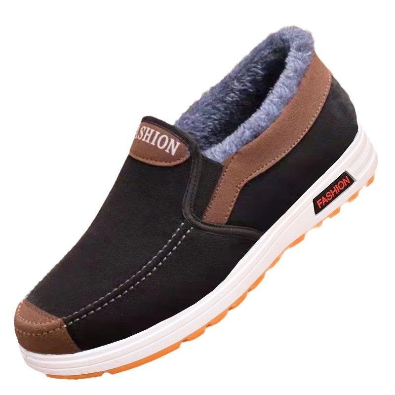 Winter velvet cloth shoes casual non-slip wear-resistant dad