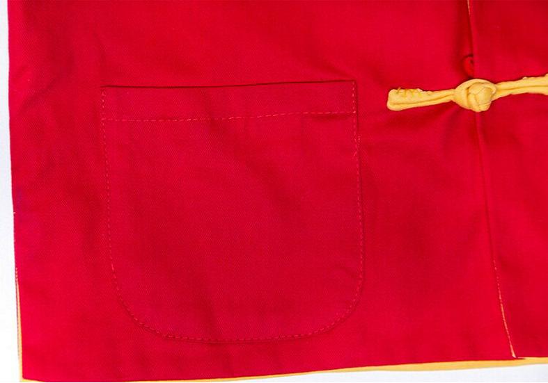 New Unisex Children's Double-Sided Cotton Tang Suit - Traditional Style New Year Outfit