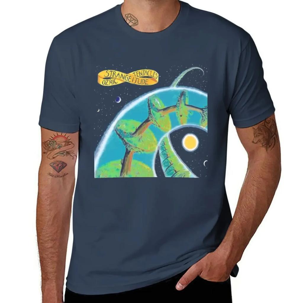 Ozric Tentacles - Strangeitude T-Shirt Korean Fashion Anime Clothes Funnys Mens Graphic T-shirts