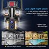 LS VISION Venkovní WIFI IP kamera 16MP 8K HD 10x optický zoom Automatické sledování PTZ Čtyři objektivy Tři obrazovky Vodotěsná bezpečnostní kamera CCTV
