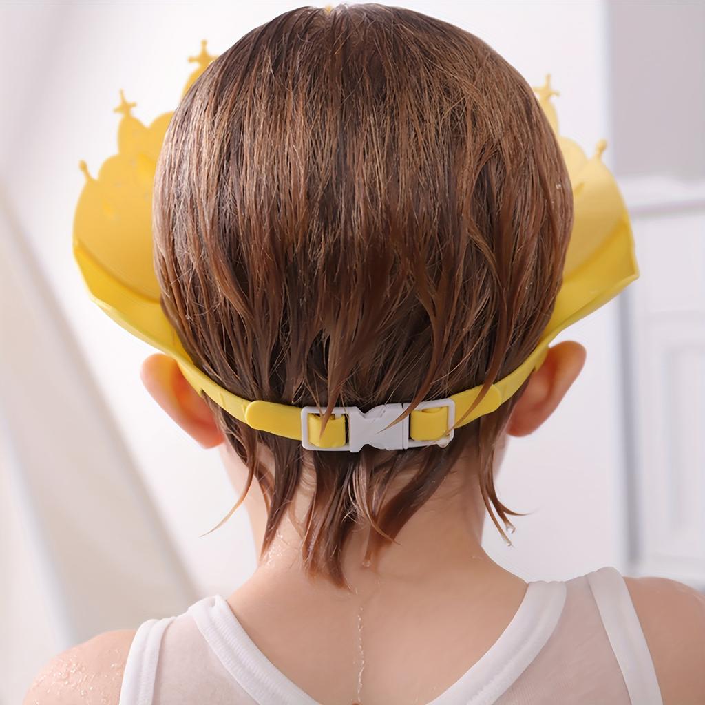 Bonnet de douche pour enfants avec protection auditive - Bonnet de bain imperméable et réglable pour plus de sécurité et de confort - Cadeau idéal pour Thanksgiving, Halloween et Pâques