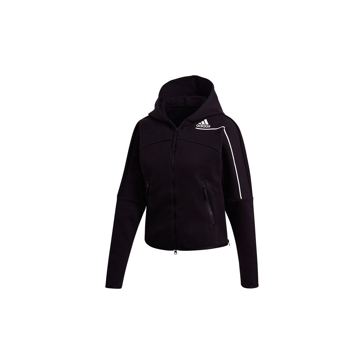adidas Men s Essentials 3-Stripes Fleece Hoodie Black GM3275 S