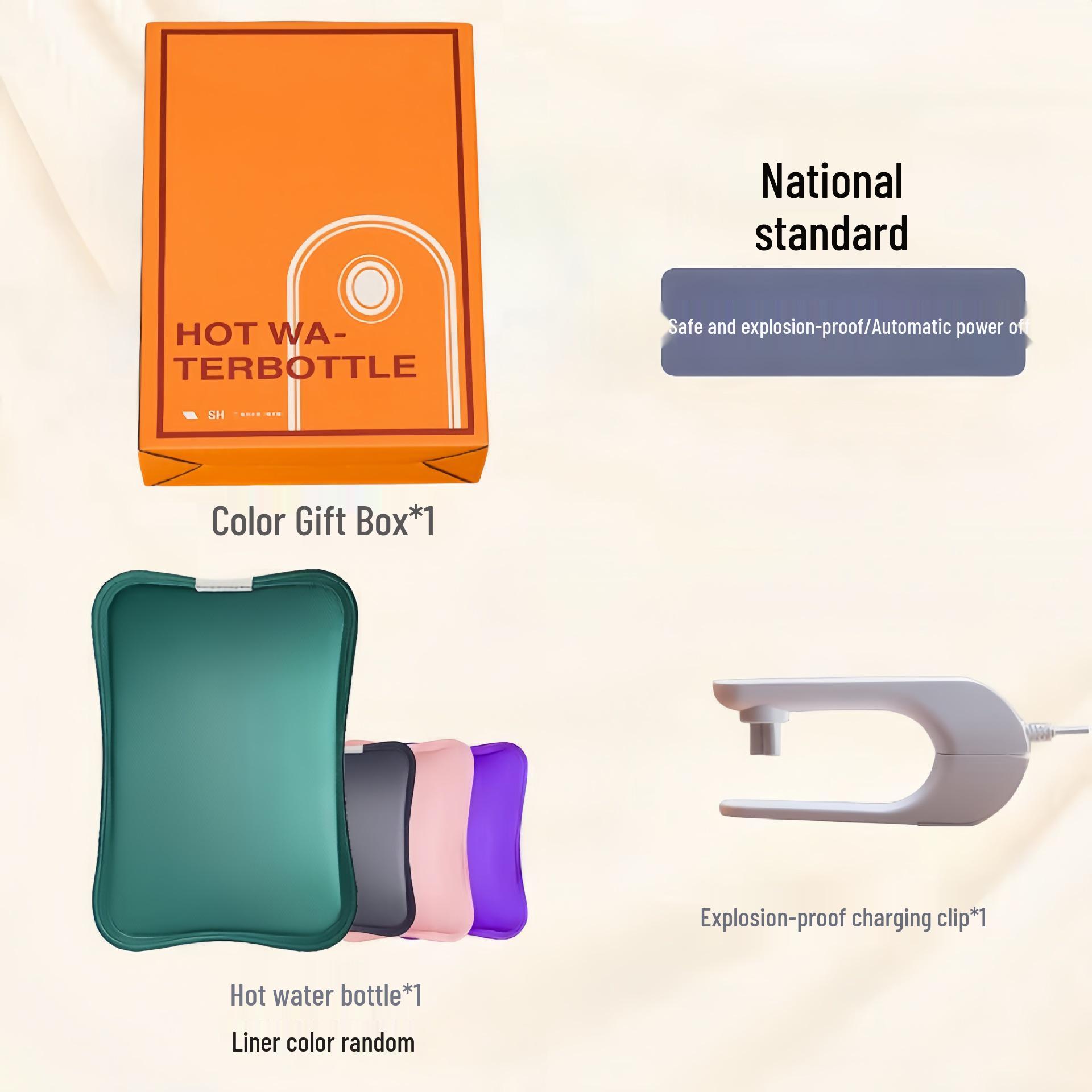 

Перезаряжаемая мультяшная плюшевая грелка - Взрывозащищенная, для согрева живота и рук ребенка