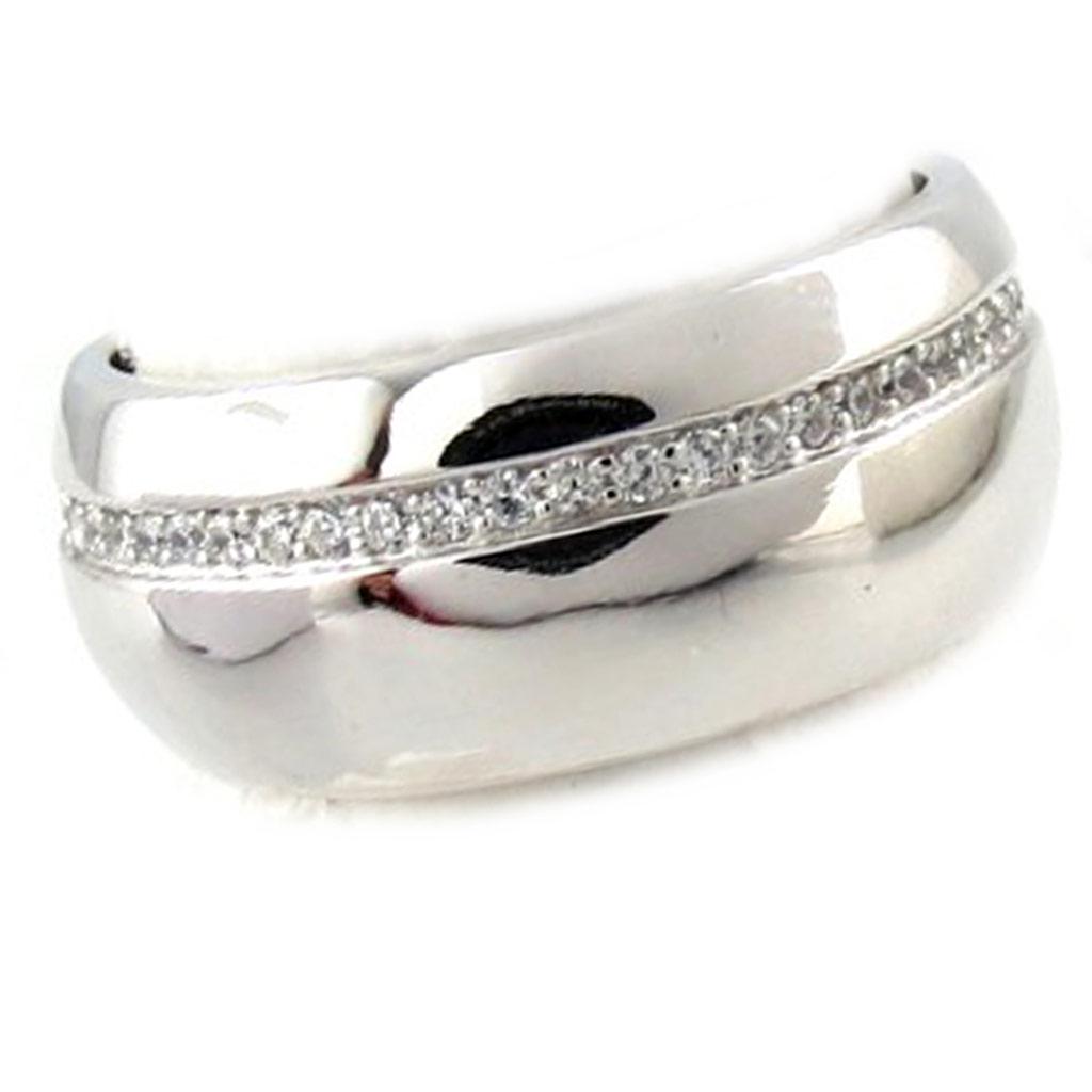 White 'Sissi' Silver Ring