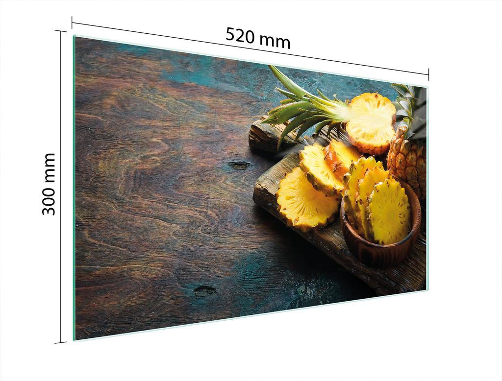 SZKLANA DESKA DO KROJENIA 52x30 ANANAS