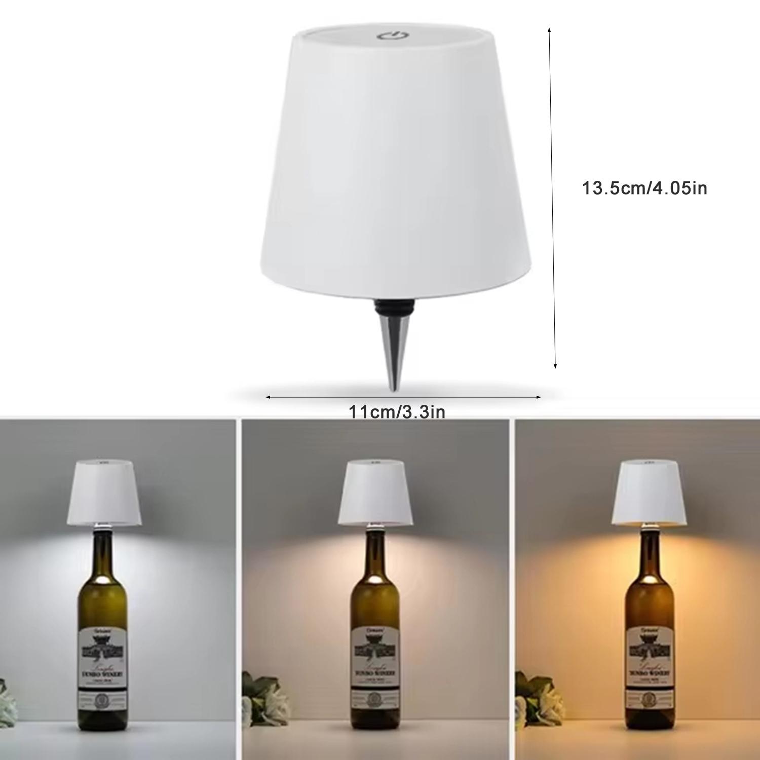 

LED Wine Bottle Light Touch Dimmable For Restaurant Bar Bedroom Bedside Decorative Table Lamps Lights Creative Ambient Lights White