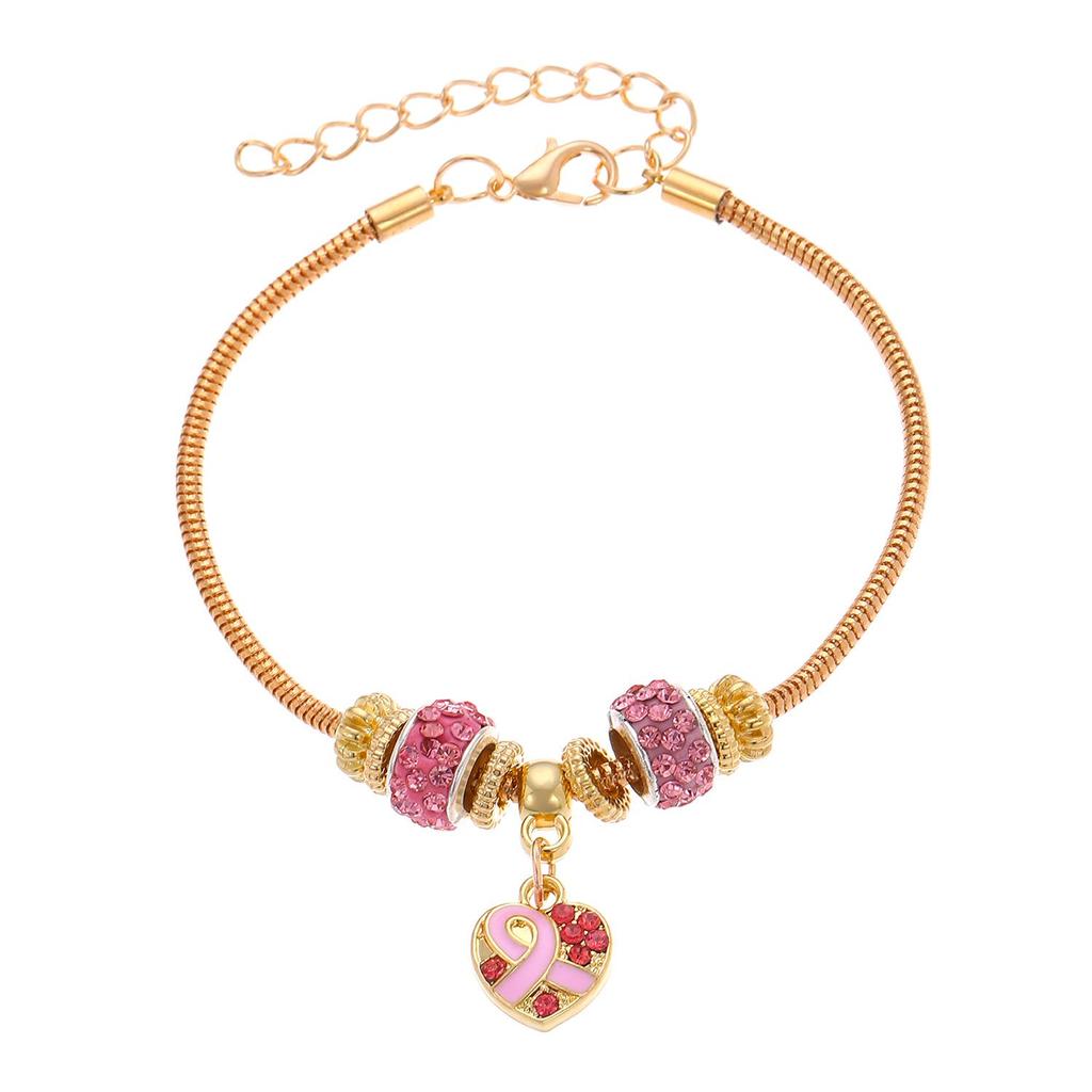 Kırmızı Kurdele Rozetli Meme Kanseri Farkındalık Kolyesi ve AIDS Önleme Bilekliği