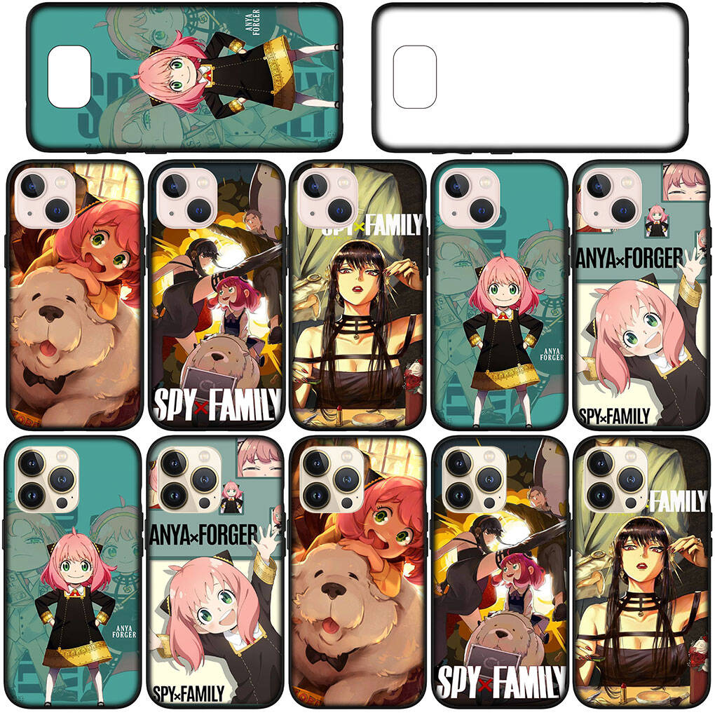 Cover for iPhone 17 16 15 Xiaomi Poco Redmi Note 14 13 12 Pro Max Samsung Galaxy S25 S24 S23 OPPO Huawei Anya Forger Twilight Spy X Family Phone Case