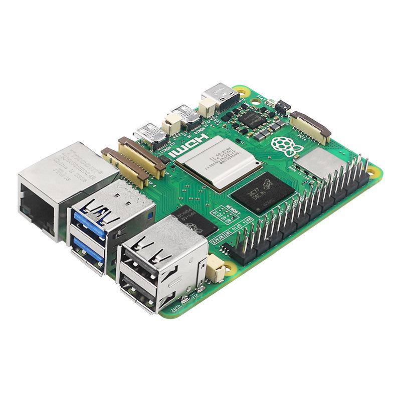Raspberry Pi 5B Dev Board: 5th Gen, Quad-core, PCIe, USB 3.0, Python-ready