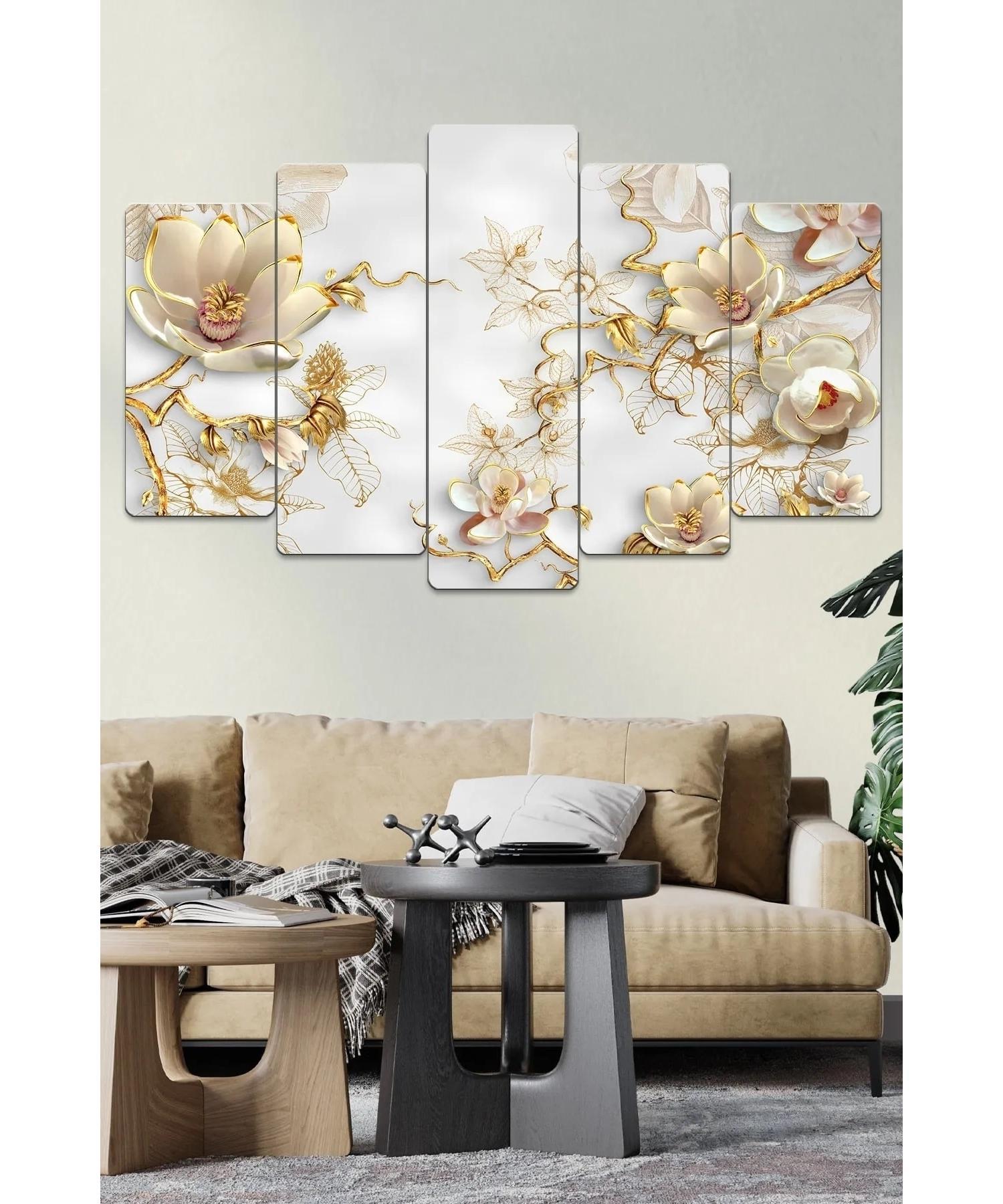 

Набор для росписи деревянных стен с золотыми деталями