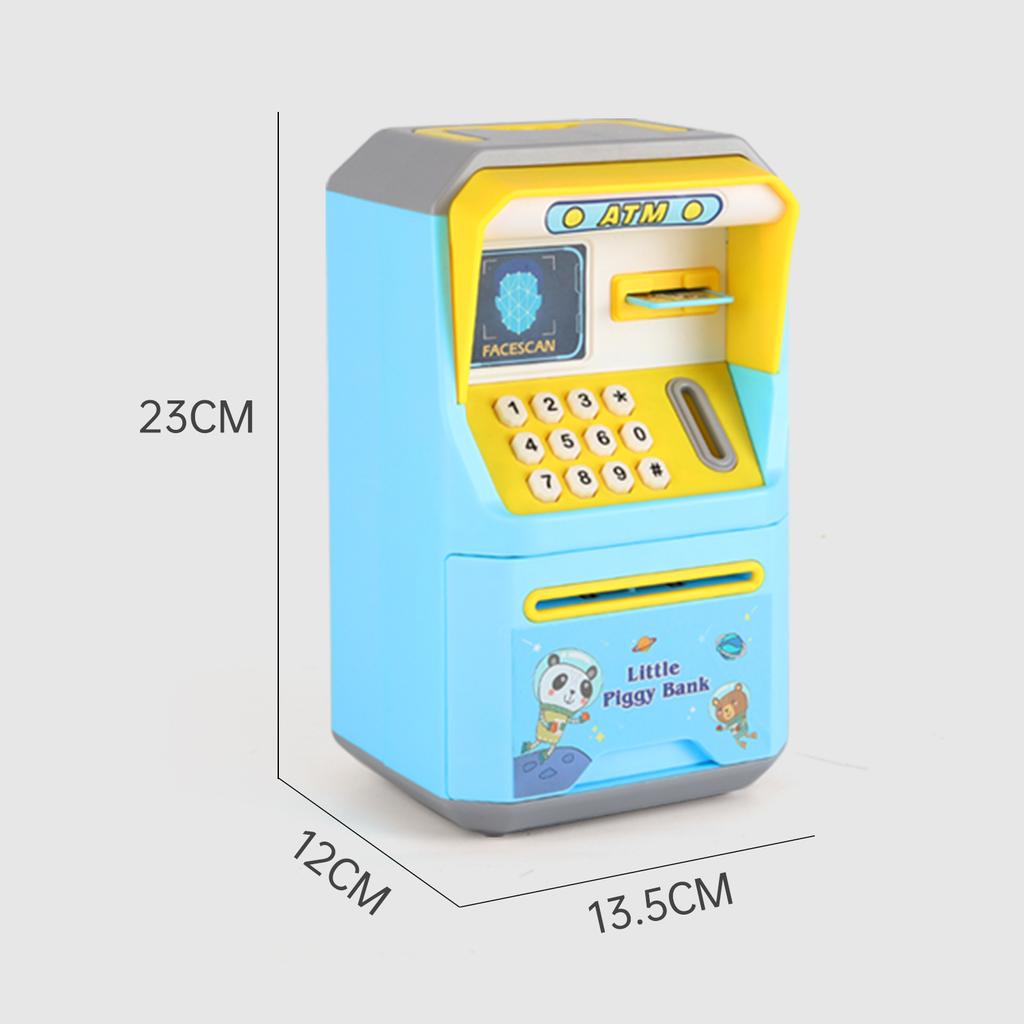Elektrisk sparegris for barn Baby minibank Moeny Jar Simulert ansiktsgjenkjenning Auto Scroll