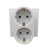 1 To 2 Way European Conversion Plug Socket Adapter EU Standard Expansion Power Adapter Socket Extension Plug Converter