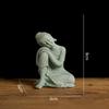 Green Sandstone Buddhist Ornament Oriental Culture Buddha Statue Sandstone Buddha  Lawn