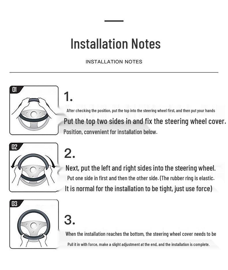 Genuine Leather Steering Wheel Cover for Kia Models: K3, Sportage, K5, Forte, K2, Cerato, KX3, KX Cross, K4, Seltos