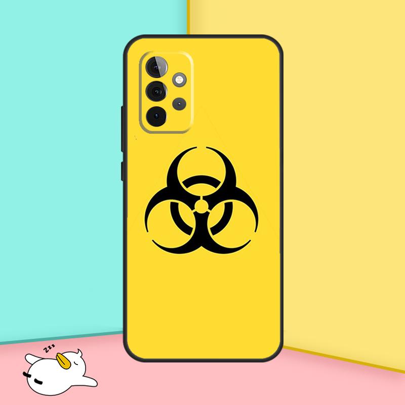 Biohazard Symbol Logo Cover For Samsung Galaxy A53 A33 A13 A12 A32 A52 A14 A34 A54 A15 A25 A35 A55 A71 A51 Case