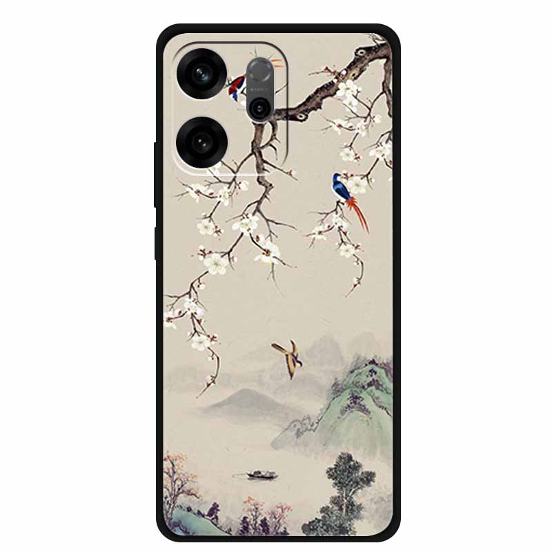 For Oppo Reno14 F Case 3D Flowers Emboss Phone Cases for Oppo Reno 14 F Reno14F 5G Back Protective Covers Soft Silicone Bumper