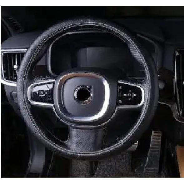 

Для Volvo 2017-2024 s90 xc90 ручна робота, прошита чохол на кермо 2018 XC60 шкіряний ручна робота, прошитий чохол на кермо v90 s60 v60 чорний