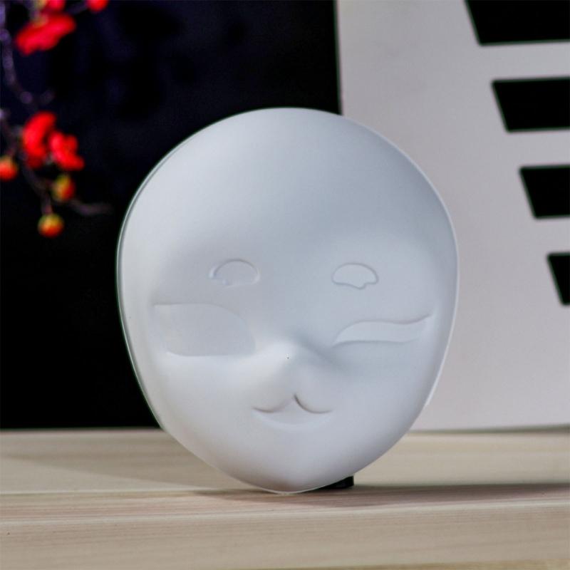 Plastikmaske Handbemalte Maske Unbemalte Maskerade-Maske Leere Bemalbare Maske für Kind Erwachsener Halloween-Kostüm