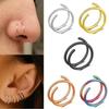 Stainless Steel Double-Layer Perforated Spiral Nose Stud