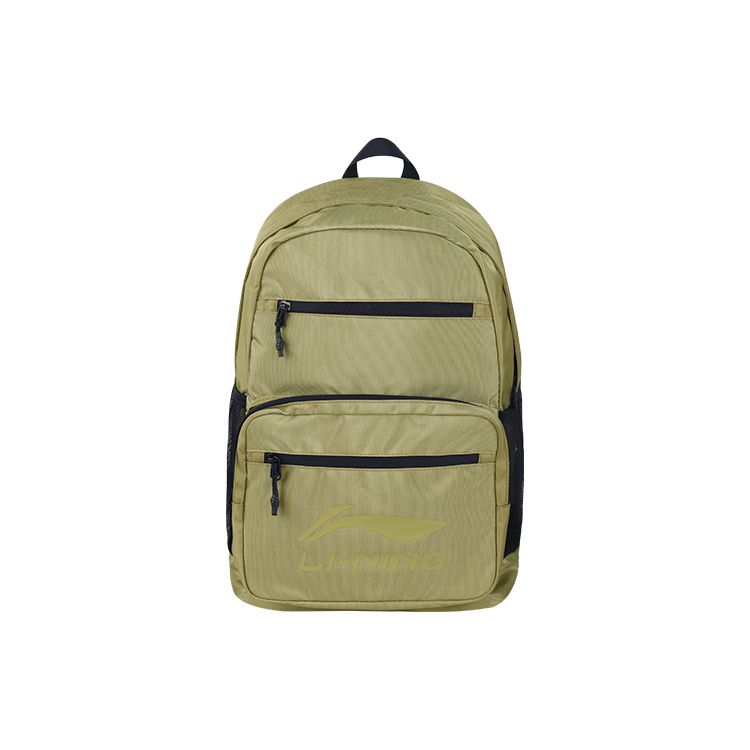 Li-Ning Fashionable Simple Large Capacity Backpack For Students Unisex Backpack Army-Green ABSS109-3 Dark Brown