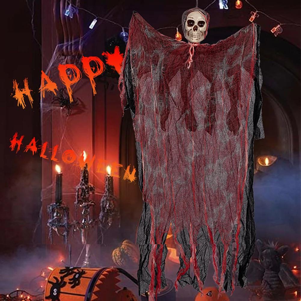 

1Pc Halloween Ornament Hanging Grim Reaper Spooky Haunted House Decor Realistic Halloween Hanging Ghosts Grim Reapers for Easy