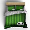 Green field, soccer ball. Bedding sets Duvet cover sets Duvet covers Pillowcases(1 * Duvet Cover 2 * Pillowcases without duvet insert)